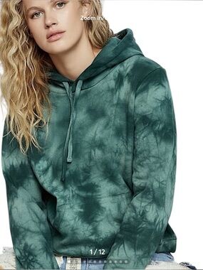 NWT Dance & Marvel Forest Tie-Dye Hoodie Sweatshirt Size S